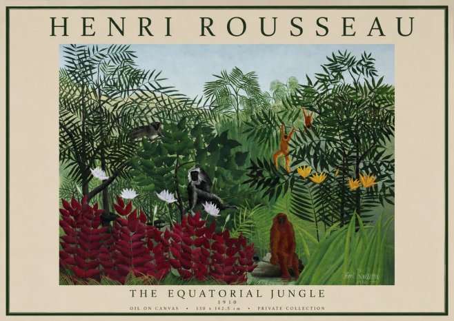 Rousseau The Equatorial Jungle II No1 - Póster