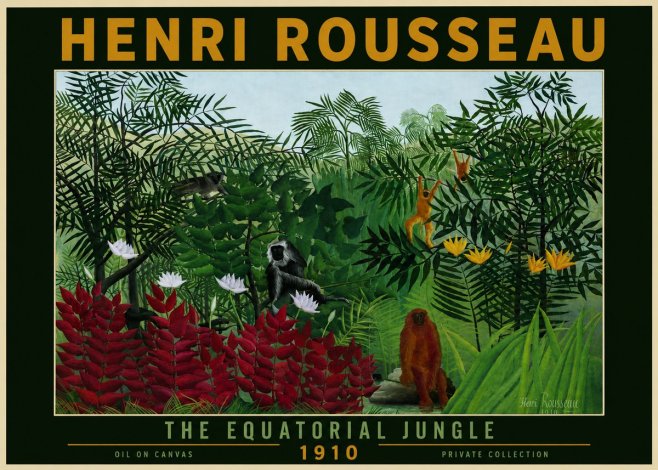 Rousseau The Equatorial Jungle II No4 - Póster