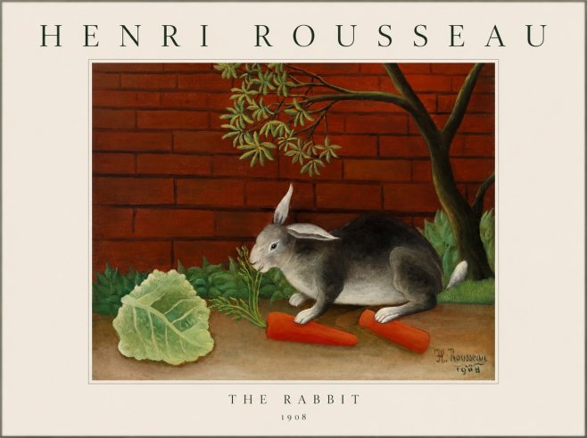 Rousseau The Rabbit No1 - Póster