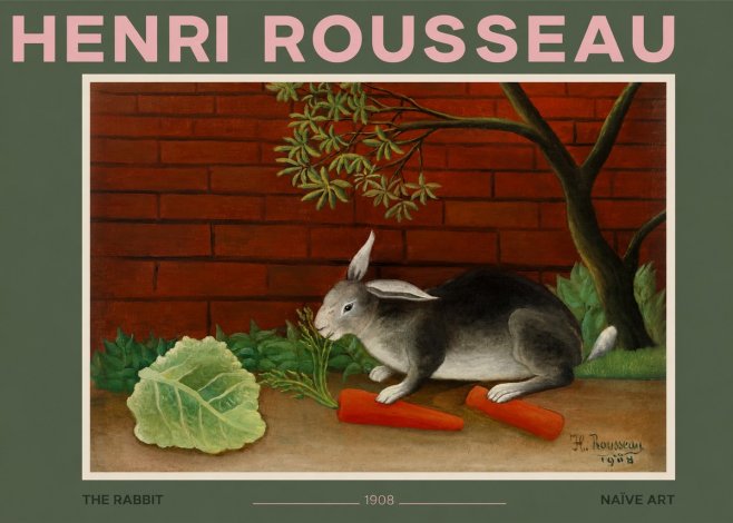 Rousseau The Rabbit No2 - Póster