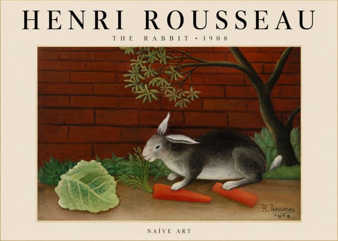 Rousseau The Rabbit No3 - Póster