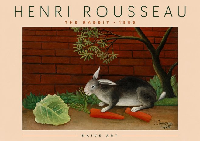 Rousseau The Rabbit No4 - Póster