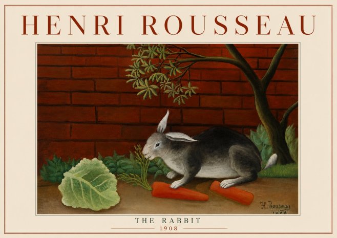 Rousseau The Rabbit No5 - Póster