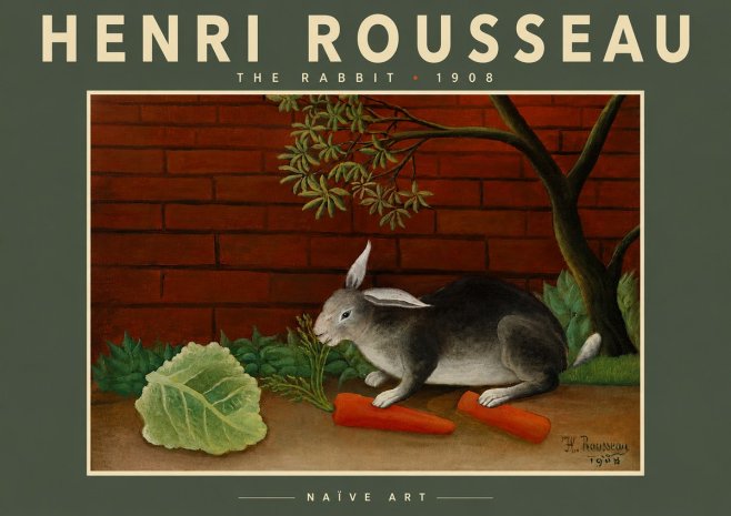 Rousseau The Rabbit No6 - Póster