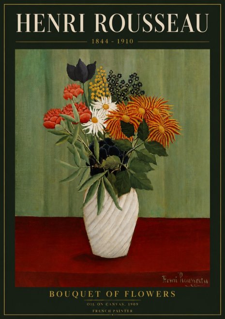 Rousseau Bouquet of Flowers No6 - Póster