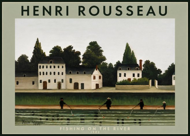 Rousseau Fishing on the River No4 - Póster