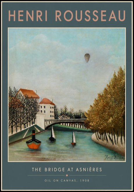 Rousseau The Bridge at Sevres No2 - Póster