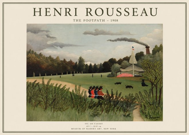 Rousseau The Footpath No1 - Póster