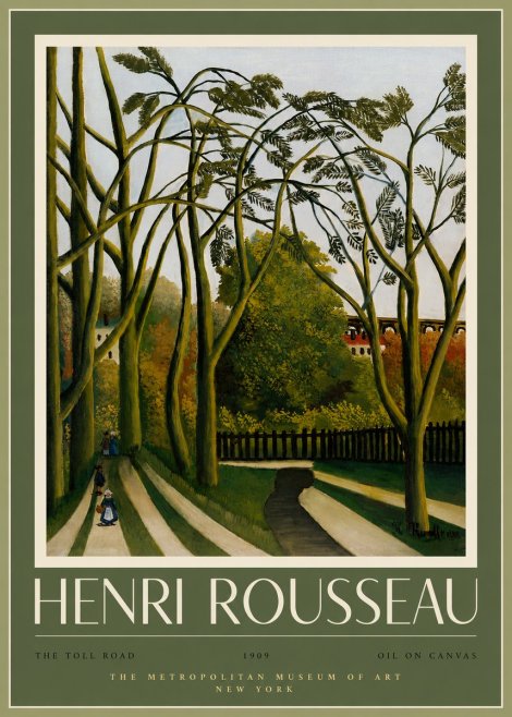 Rousseau The Toll Road No2 - Póster