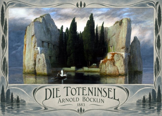 Arnold Böcklin Die Toteninsel I No3 - Póster