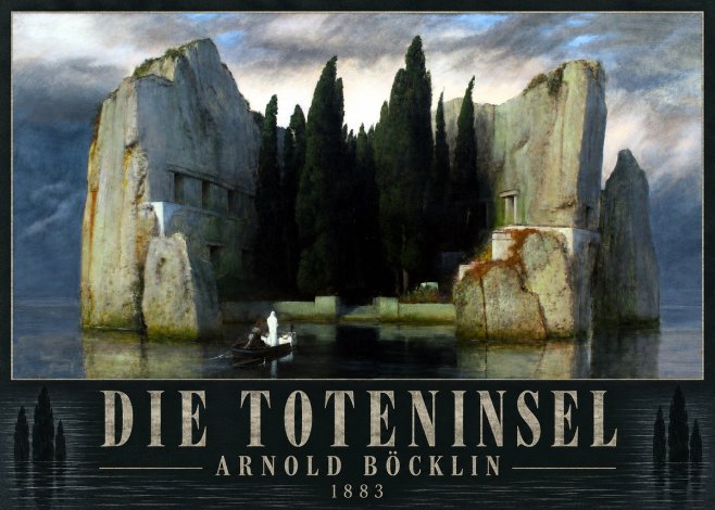 Arnold Böcklin Die Toteninsel I No4 - Póster