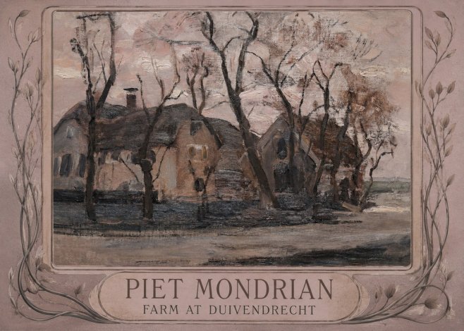 Piet Mondrian Farm at Duivendrecht No4 - Póster