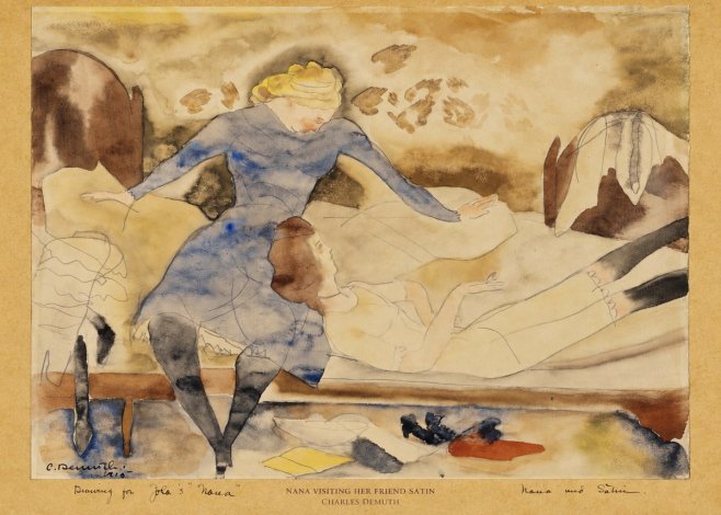 Charles Demuth Nana Visiting Her Friend Satin No6 - Póster