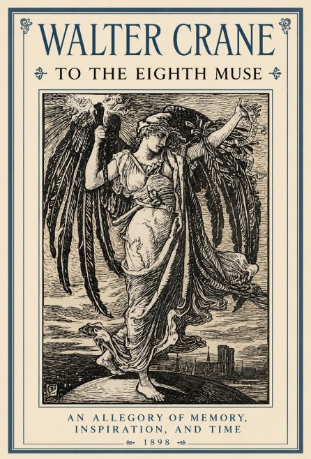 Walter Crane To the Eighth Muse No3 - Póster
