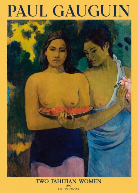 Paul Gauguin Two Tahitian Women I No1 - Póster