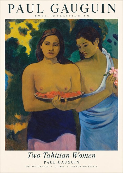 Paul Gauguin Two Tahitian Women I No2 - Póster