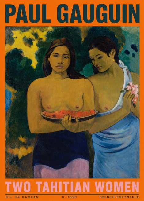 Paul Gauguin Two Tahitian Women I No3 - Póster