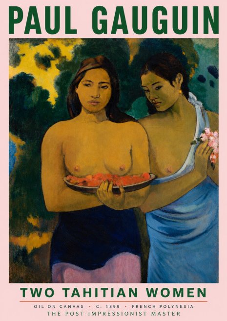 Paul Gauguin Two Tahitian Women I No5 - Póster