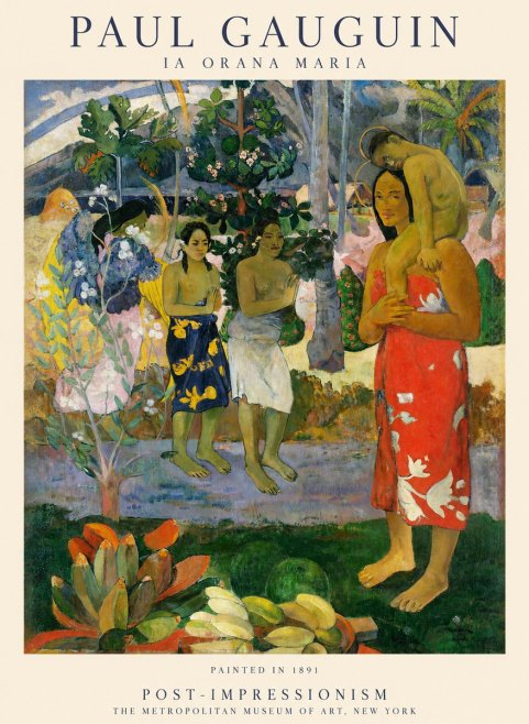 Paul Gauguin Ia Orana Maria No2 - Póster