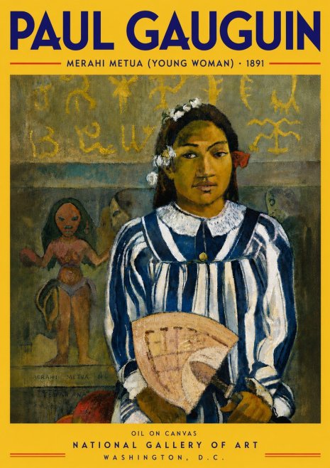 Paul Gauguin Merahi Metua (Young Woman) No5 - Póster