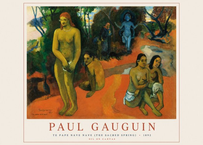 Paul Gauguin Te Pape Nave Nave (the Sacred Spring) No1 - Póster