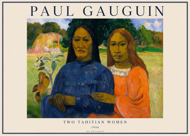 Paul Gauguin Two Tahitian Women II No1 - Póster