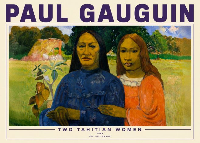 Paul Gauguin Two Tahitian Women II No6 - Póster