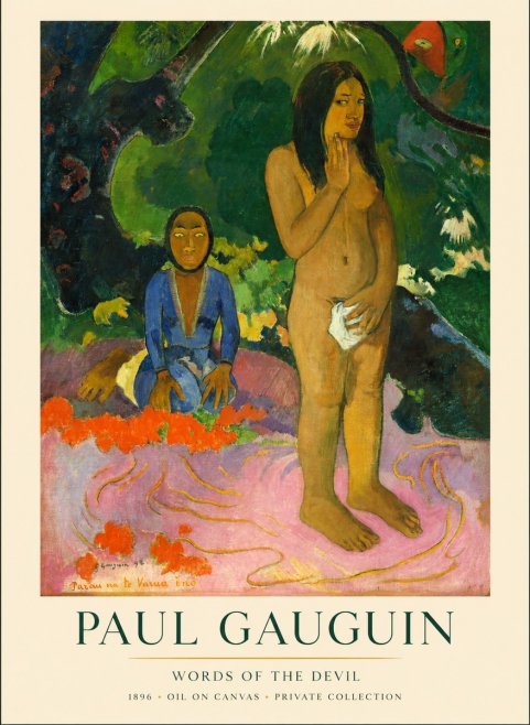Paul Gauguin Words of the Devil No1 - Póster