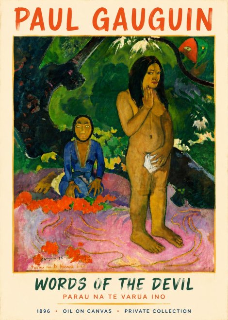 Paul Gauguin Words of the Devil No4 - Póster