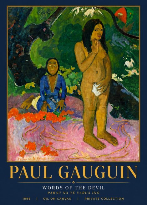 Paul Gauguin Words of the Devil No6 - Póster