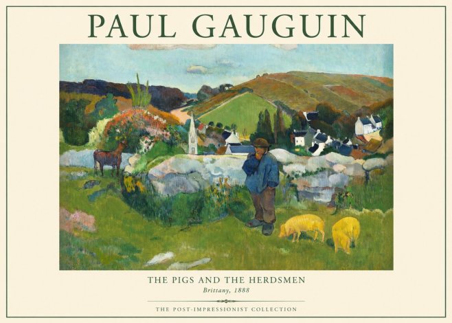 Paul Gauguin The Pigs and the Herdsmen No2 - Póster
