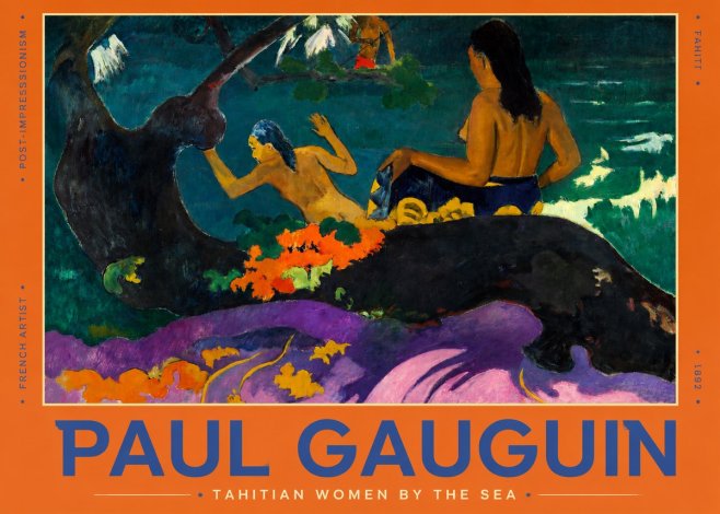 Paul Gauguin Tahitian Women by the Sea No2 - Póster