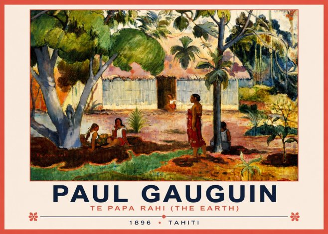 Paul Gauguin Te Papa Rahi (the Earth) No3 - Póster