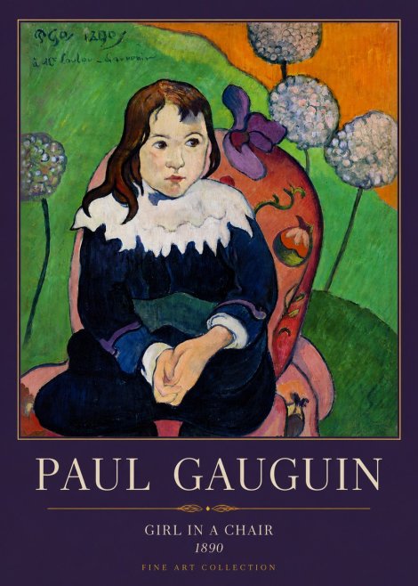 Paul Gauguin Girl in a Chair No3 - Póster