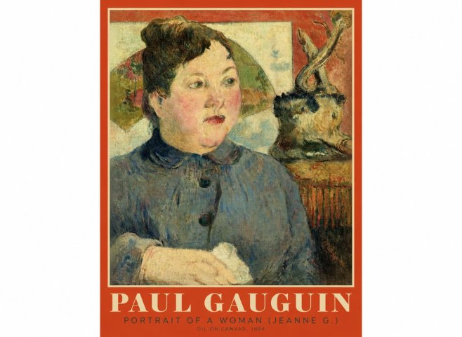 Paul Gauguin Portrait of a Woman (Jeanne G.) No1 - Póster