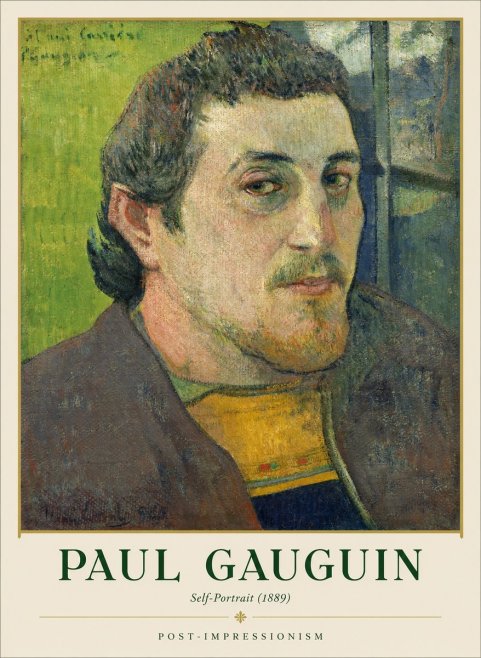 Paul Gauguin Self-portrait (1889) No1 - Póster