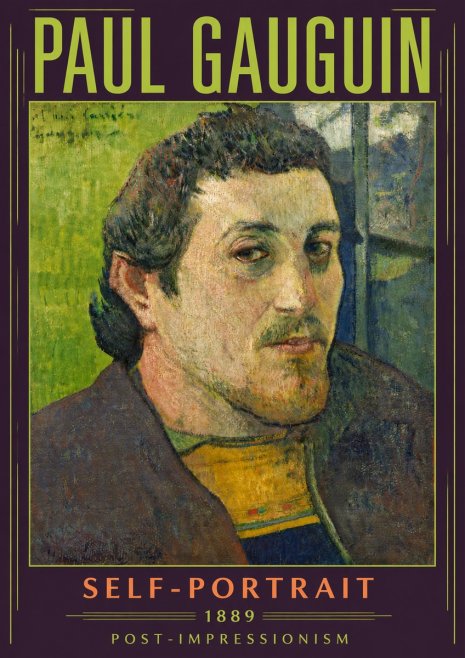 Paul Gauguin Self-portrait (1889) No5 - Póster