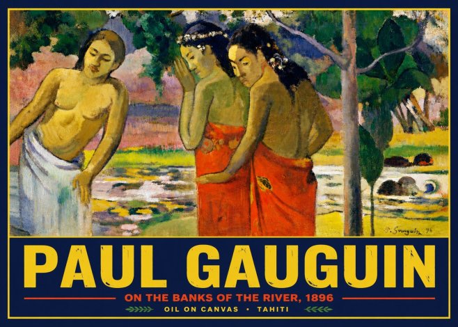 Paul Gauguin On the Banks of the River, 1896 No5 - Póster