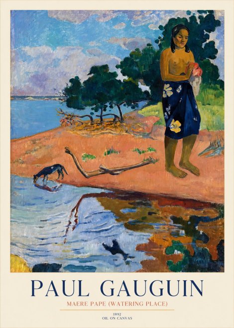 Paul Gauguin Maere Pape (Watering Place) No1 - Póster