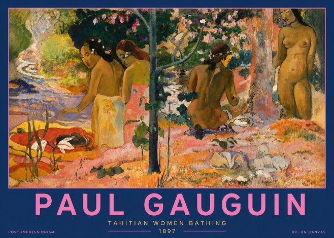 Paul Gauguin Tahitian Women Bathing No2 - Póster
