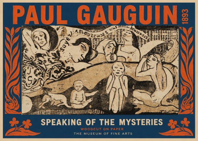 Paul Gauguin Speaking of the Mysteries No2 - Póster