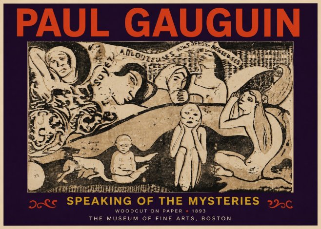 Paul Gauguin Speaking of the Mysteries No6 - Póster