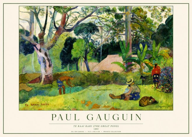 Paul Gauguin Te Ra'ai Rahi (the Great Pond) No1 - Póster