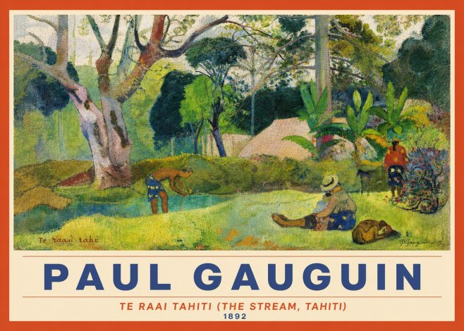 Paul Gauguin Te Ra'ai Rahi (the Great Pond) No4 - Póster