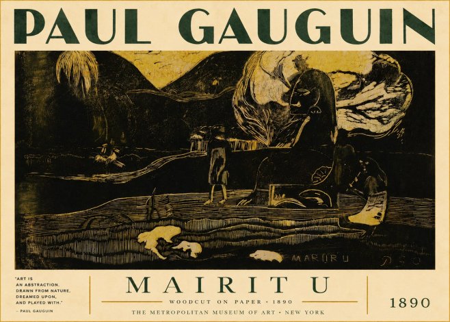 Paul Gauguin Mairit U No4 - Póster