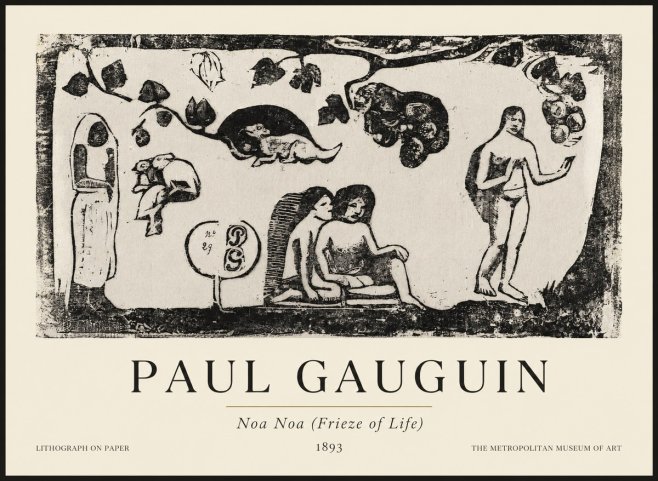Paul Gauguin Noa Noa (Frieze of Life) No1 - Póster