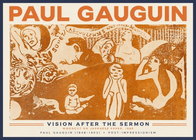 Paul Gauguin Amoureuses (Lovers) No3 - Póster