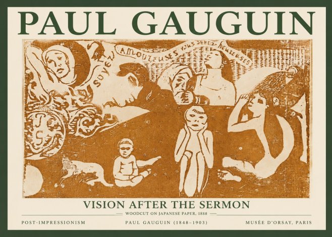 Paul Gauguin Amoureuses (Lovers) No4 - Póster