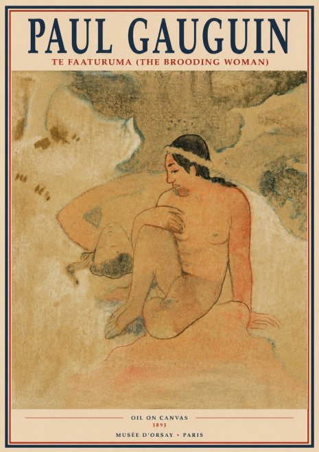 Paul Gauguin Te Faaturuma (the Brooding Woman) No2 - Póster