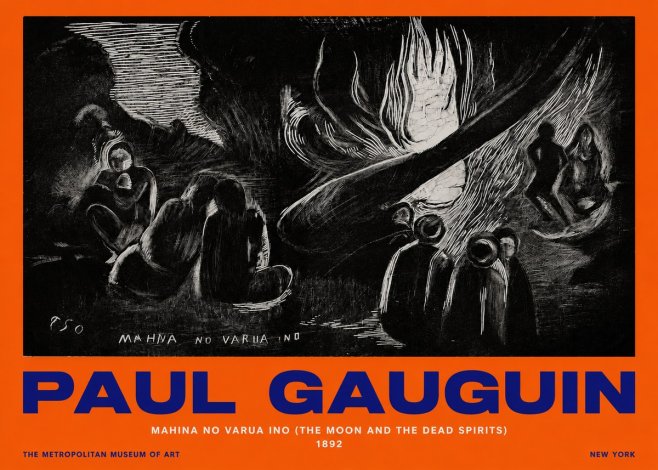 Paul Gauguin Mahina No Varua Ino (the Moon and the Dead Spirits) No2 - Póster